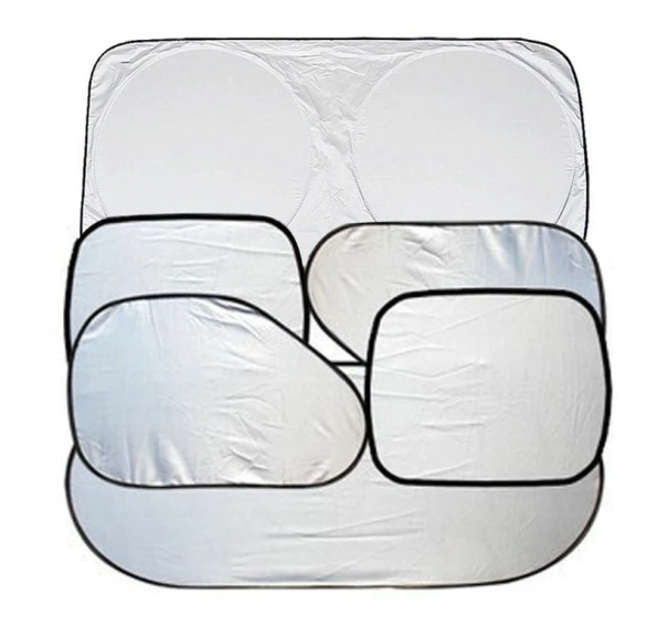 6 Piece Sunshade Sunscreen Complete Aircraft Protection Set