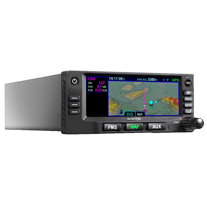 Avidyne IFD410 With Install Kit & Tray - GPS/Wifi/Bt/Flta/Svs - Gray Bezel