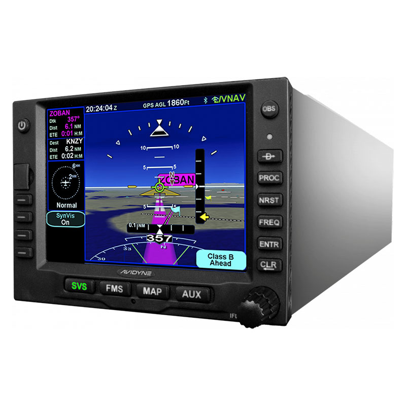 Avidyne IFD545 With Install Kit - GPS/Wifi/Bt/Flta/Svs/Ars - Black Bezel