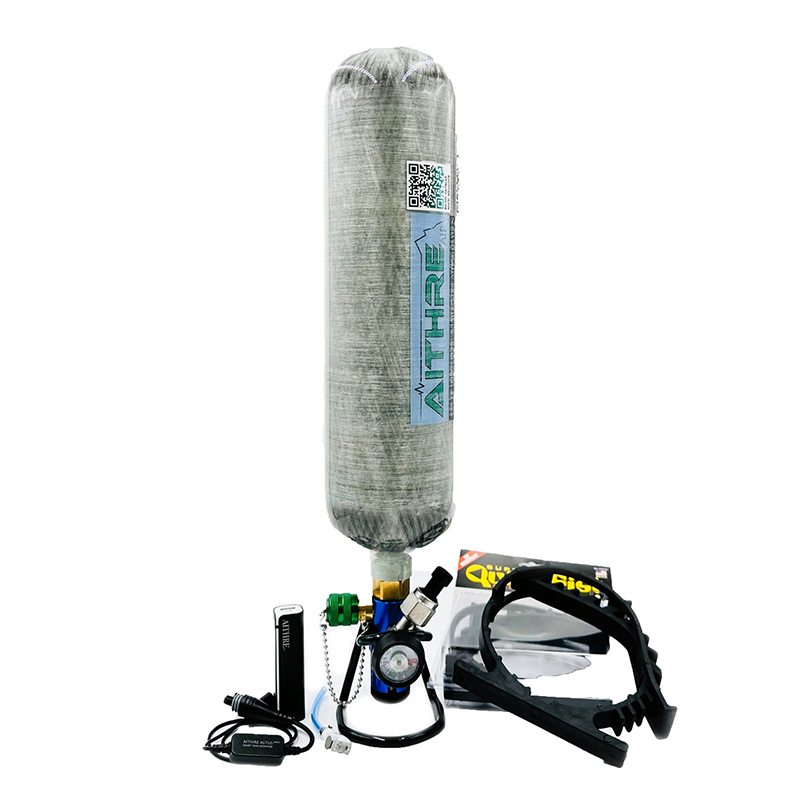 Aithre 408L Oxygen Bottle With Adjustable Flow Reg & Meso
