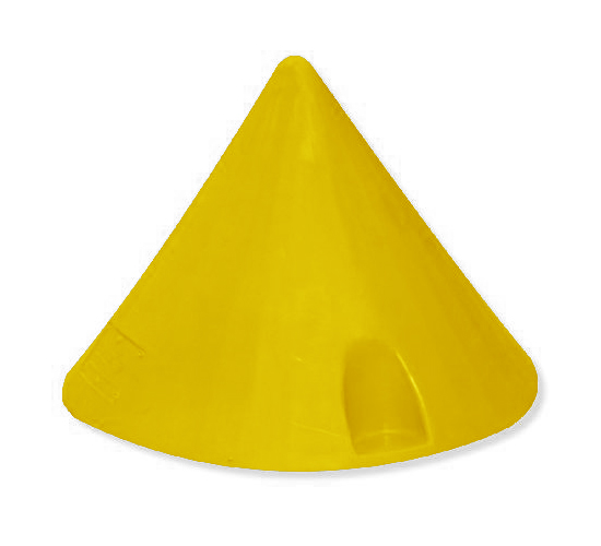Large Airport Cone Marker White With Red Strip