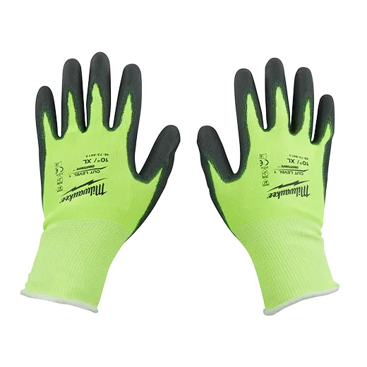 Milwaukee Polyurethane Dipped Gloves Cut Level 1 Xlarge