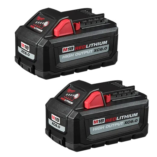 Milwaukee M18 Redlithium High Output XC6.0 Battery Pack (2 Pk)