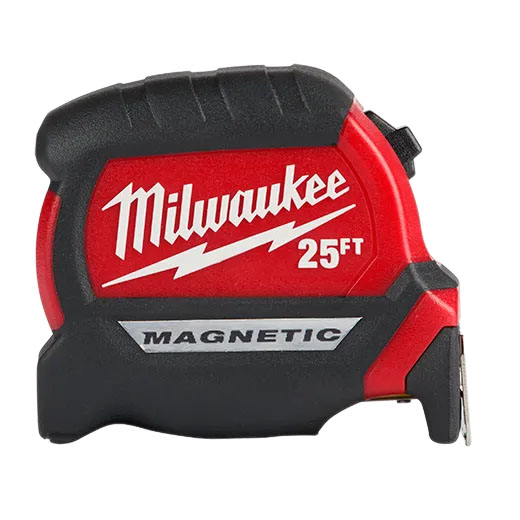 Milwaukee 25Foot Compact Wide Blade Magnetic Tape Measure