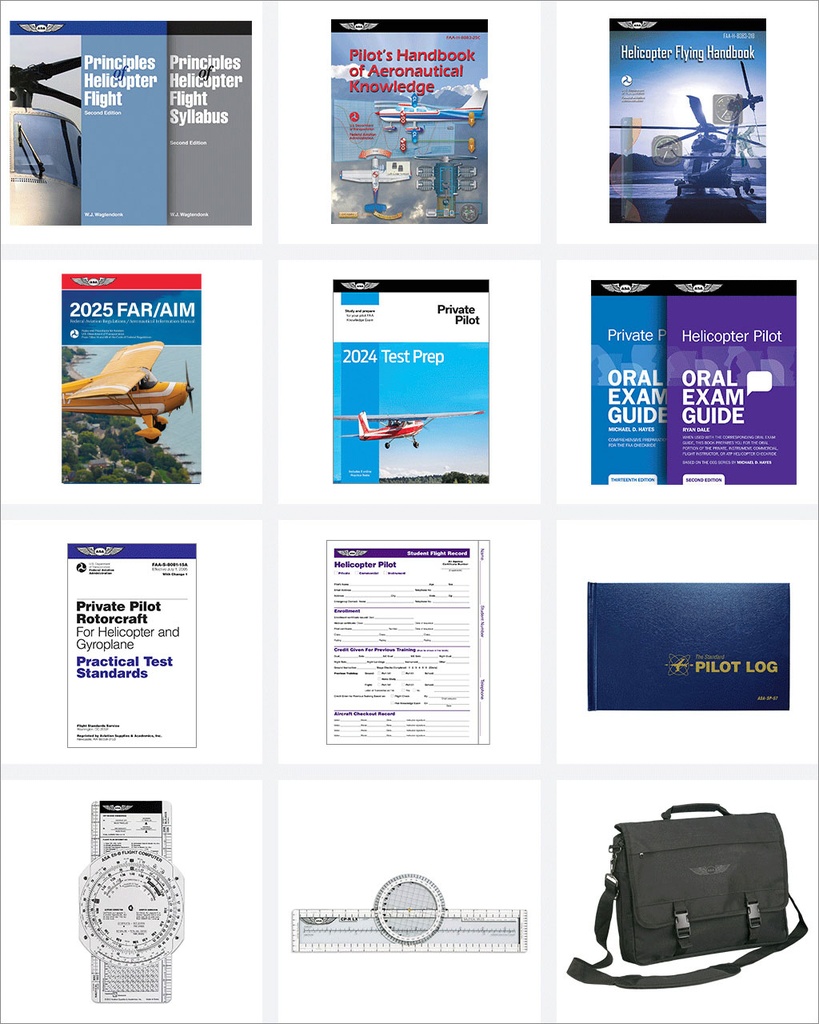 ASA Helicopter Student Pilot Kit With 2025