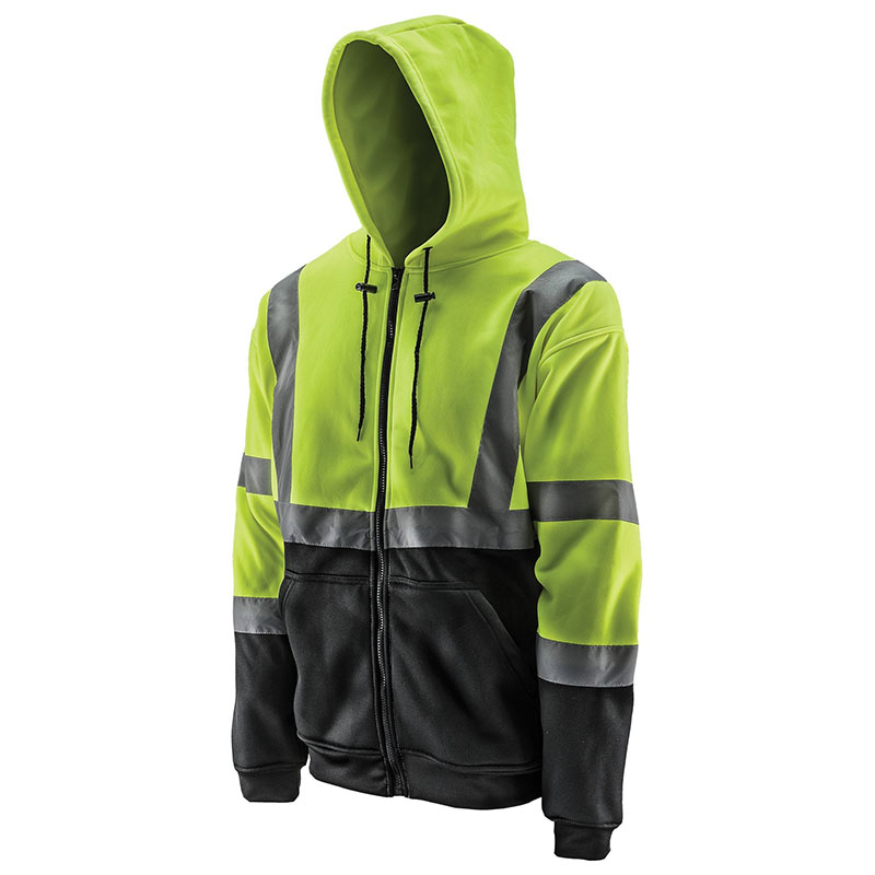 Lift Aviation - Lift Viz-Pro Hoodie (Hi-Viz/Black) - 4Xl