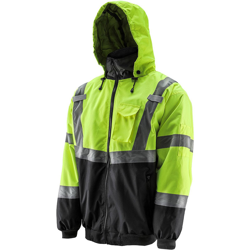 Lift Aviation - Lift Viz-Pro Bomber Jacket (Hi-Viz/Black) - Xl