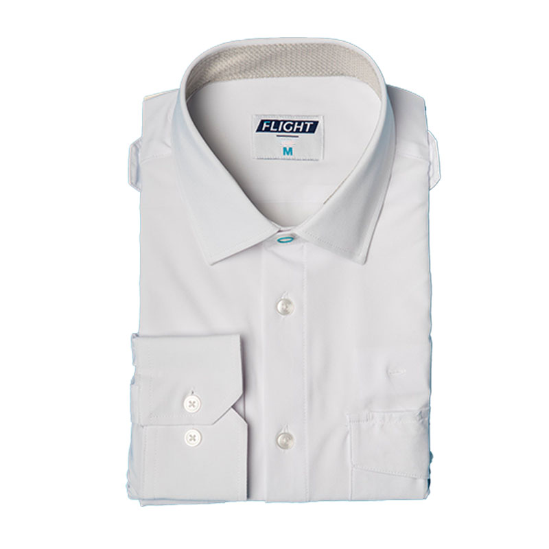 Flight Shirt - Eyelets Large Slim Fit Long Sleeve