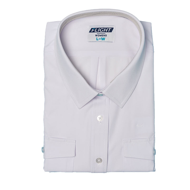 Flight Shirt Womens - No Eyelets Medium Womens Fit Short Sleeve