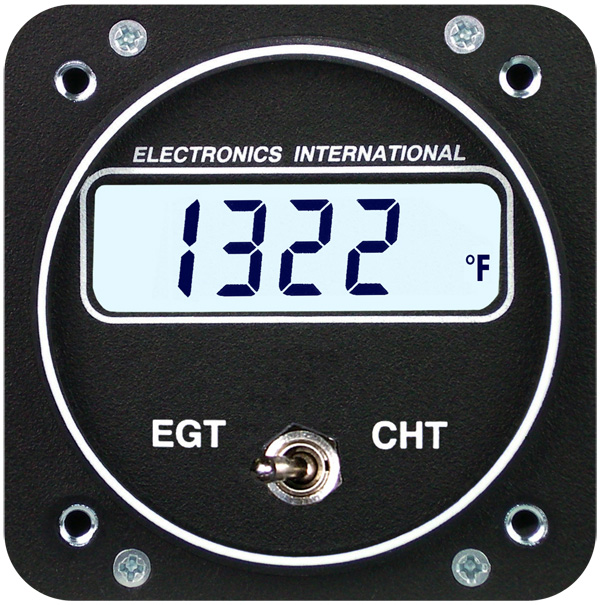 Electronics International Ec-1 EGT CHT Single Channel Gauge 2-1/4 TSO