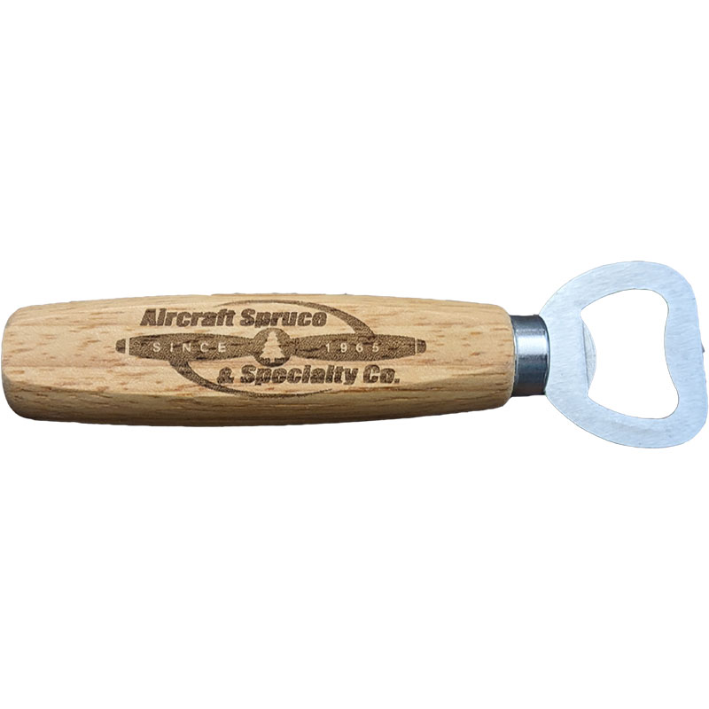 Aircraft Spruce Wood Handle Bottle Opener
