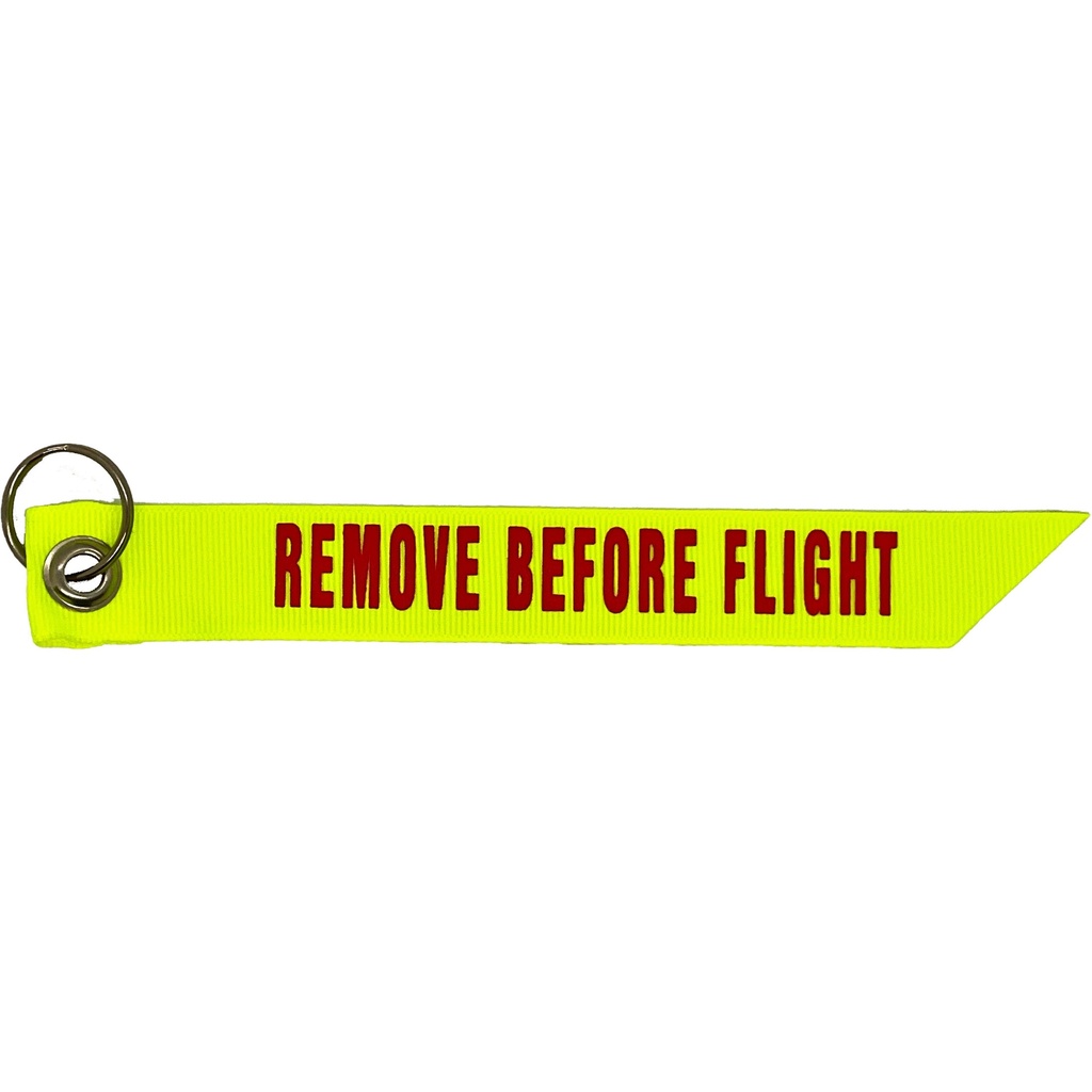 Nelson Small Remove Before Flight Streamer Red On Yellow