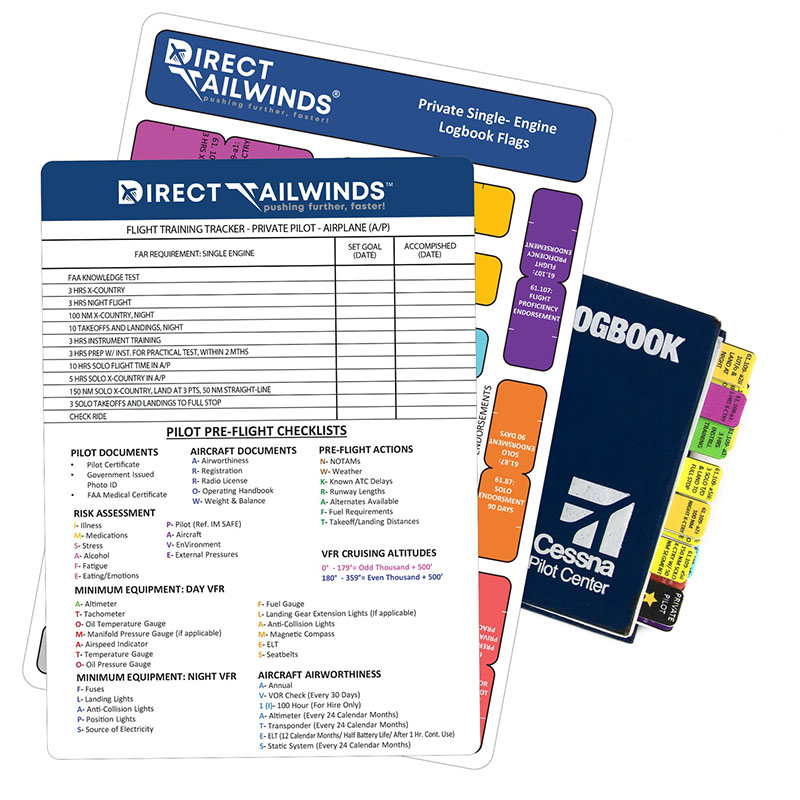 Direct Tailwinds Logbook Flags: Private Pilot