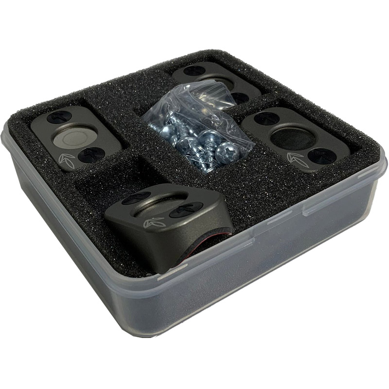 Hillbro 1.25" Bar Magnetic Harness Fastener 4 Piece (Red)