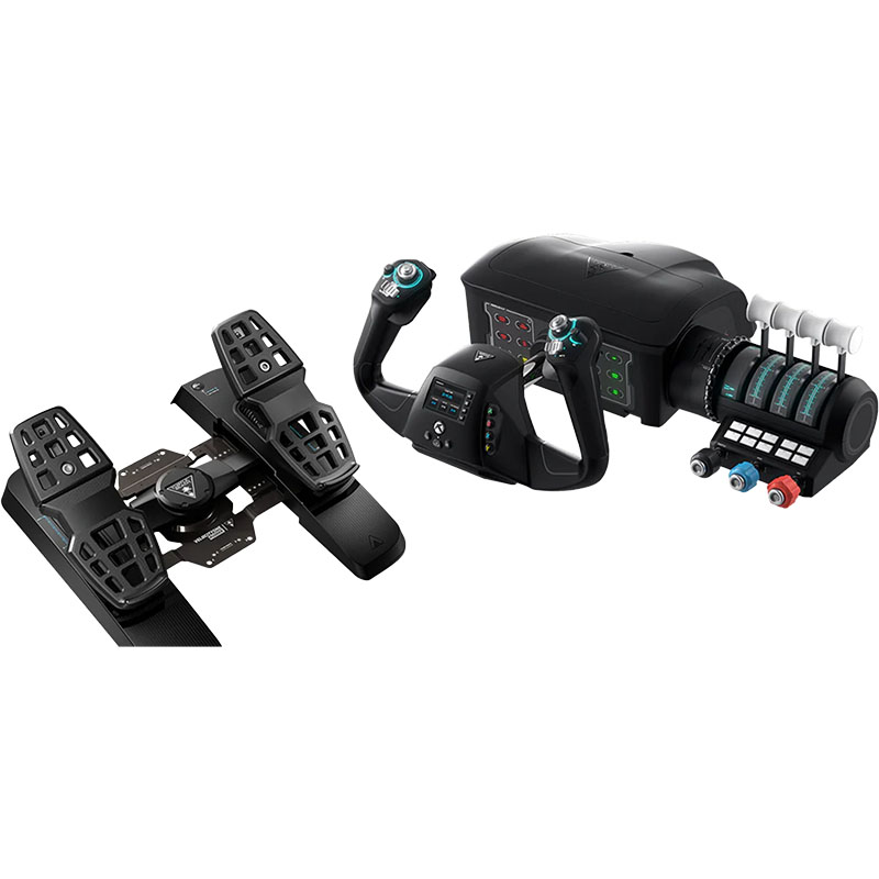 Turtle Beach VelocityOne Flight Simulation Yoke System / Rudder Pedals Bundle