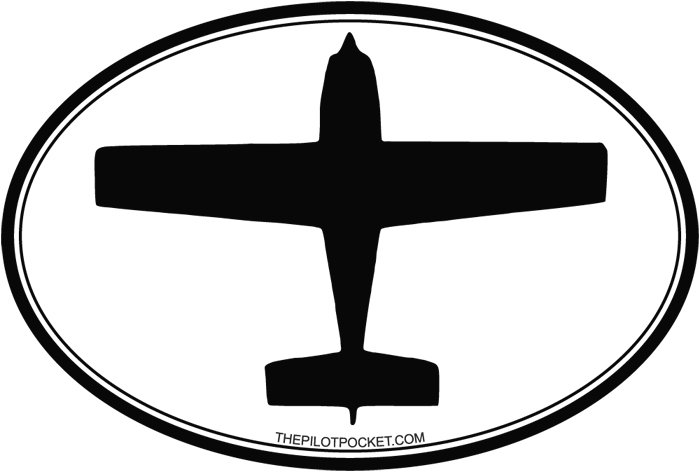 Airplane Magnetic Car Decal