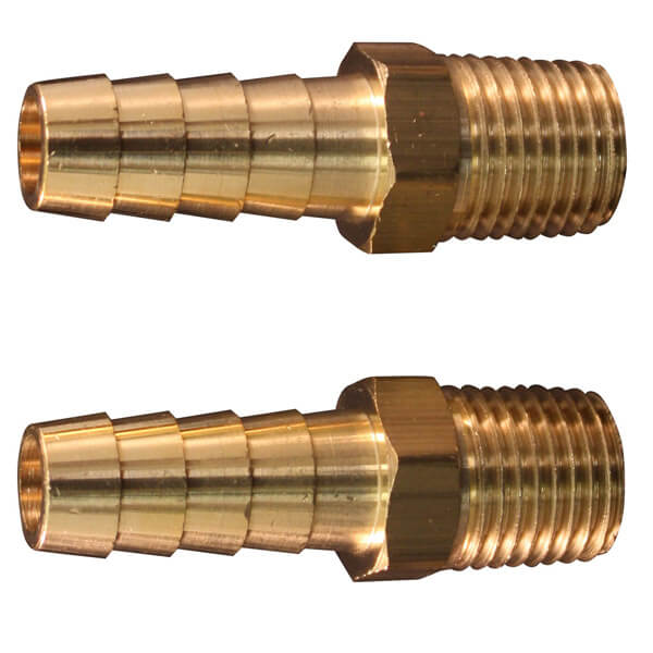 Milton 1/4 M. End 3/8 I.D. Hose 2/Cd