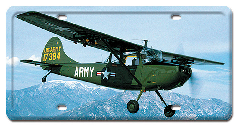 L19 Bird Dog Metal License Plate 12X6