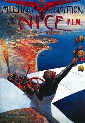 Postcard Meeting D Aviation In Nice France