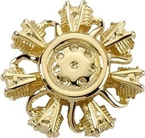 Radial Engine (3-D Cast) Tackette Gold