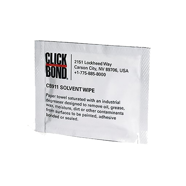 Click Bond Cb-911 Solvent Wipe