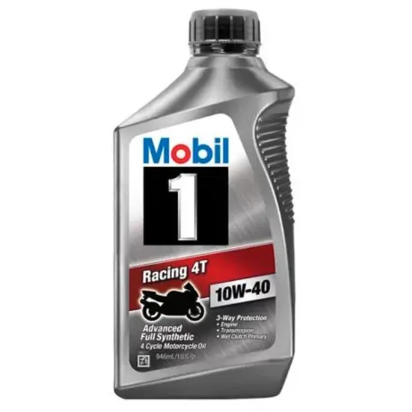 Mobil 1 10W 40 Full Synthetic Motorcycle Oil