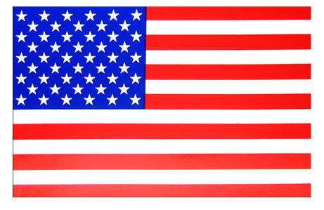Us Flag Decal Rt/Lft 2-1/2X4