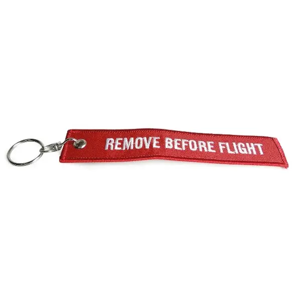 Remove Before Flight Keychain