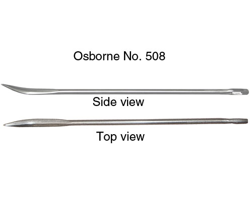 Rib Stitch Needle 4 Straight Bent Tip