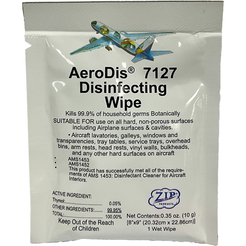 Aerodis 7127 Disinfectant Wipes