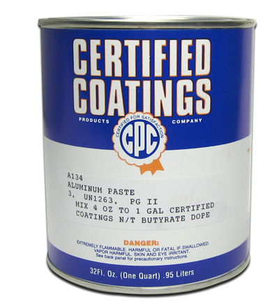 A134 CERT ALUMINUM PASTE QT