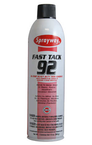 Sprayway 13Oz Fast Tack 92 Hi Temperature Trim Adhesive