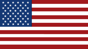 American Flag Decal Straight 4 Left