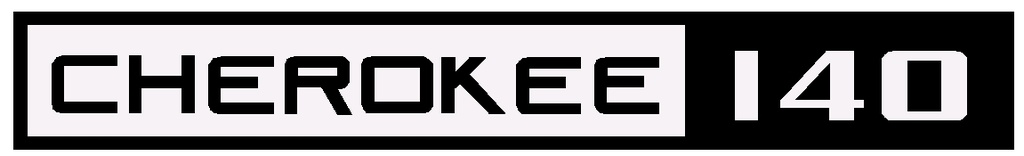 Cherokee 140 Decal Black