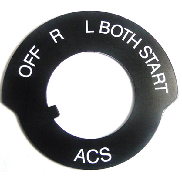 ACS Switch Plate With Start A-2255-A