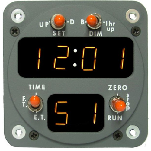 Davtron Model 811B-24A Clock With Gray Faceplate M811B-24A