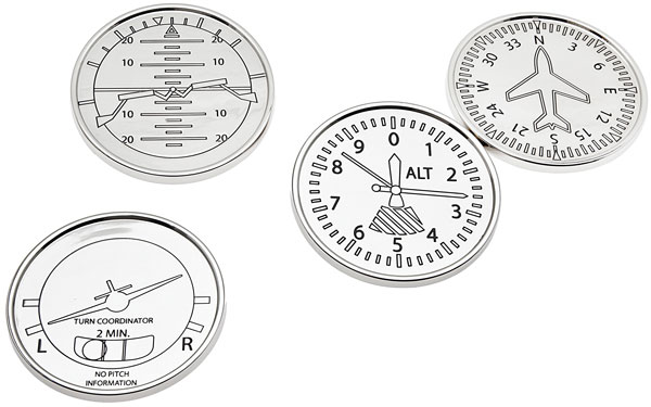 Airplane Coasters Set Of 4