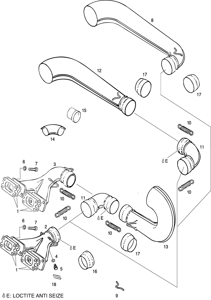 ROTAX 879-920 OUTLET ELBOW ASSY.
