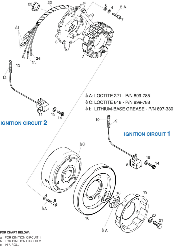 ROTAX 996-827 MAGNETO FLYWHEEL P12W200
