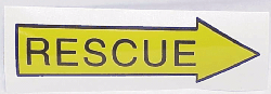 Rescue Arrow Points Right