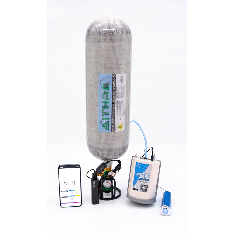AvI8 2-Place Smart O2 Valve With 925L Oxygen Bottle With Meso