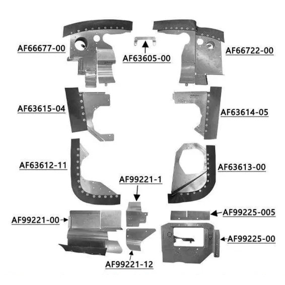 McFarlane Engine Baffle Kit Powder Coat () PA28140-71577PCBK
