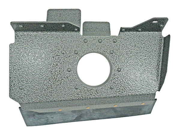 Airforms Baffle Assembly LH Forward Powder Coat Black AF35341-000-PCBK