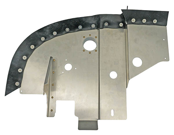 Airforms Baffle RH Rear Bare Black Seal AF0555181-14-BRBK