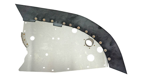 Airforms Baffle Assembly LH Rear Bare Black Seal AF87404-02-BRBK