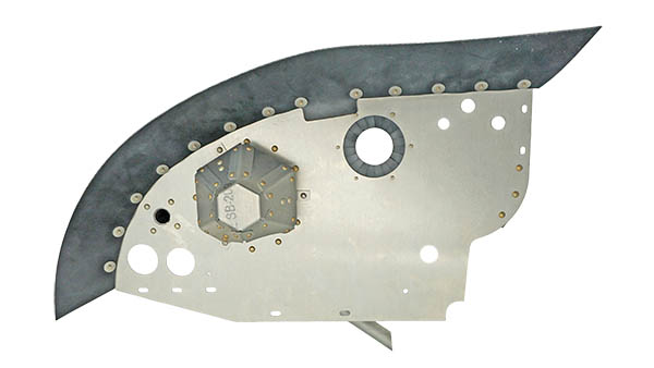 Airforms Baffle RH Rear Powder Coat Blue Seal AF87404-03-PCBL