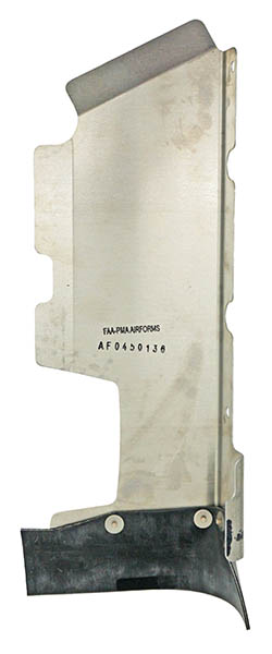 Airforms Baffle RH CRankcase Bare Black Seal AF0450136-BRBK