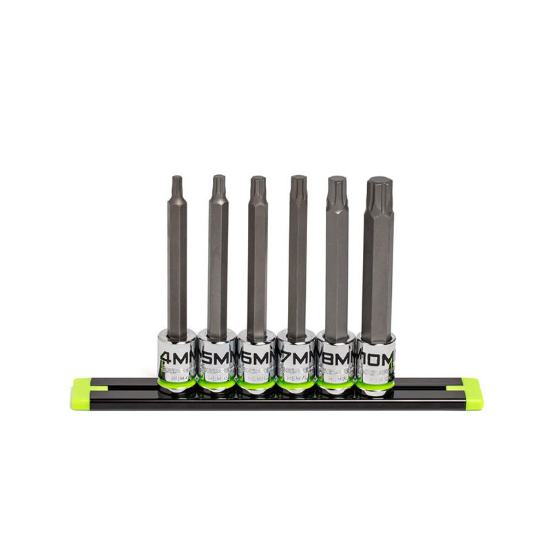 Grip Edge Tools - 6-Pc 3/8 Drive Long Metric Hex Driver Set