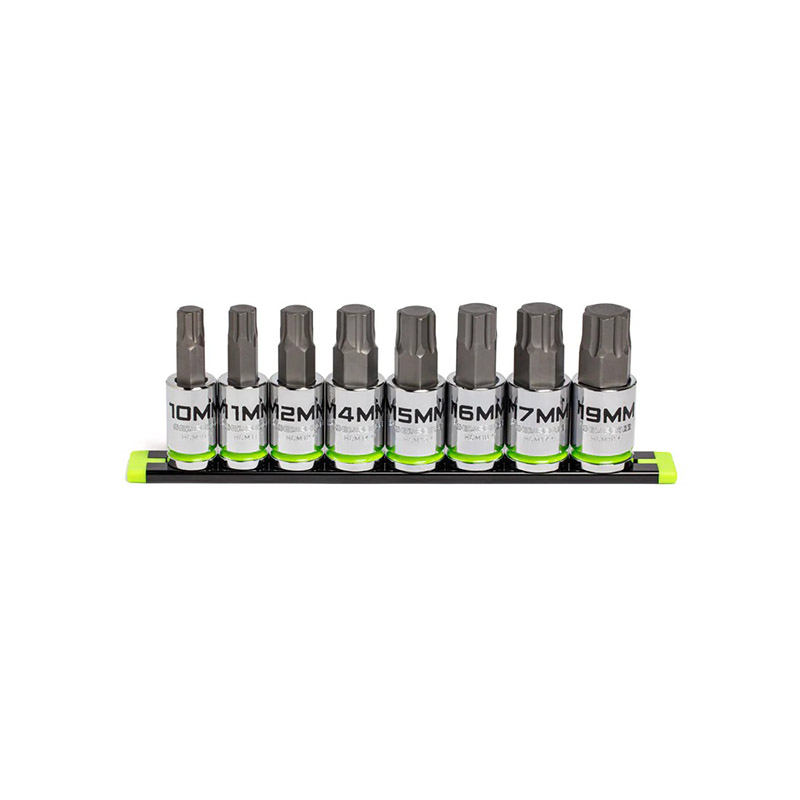 Grip Edge Tools - 8-Pc 1/2 Drive Metric Hex Bit Socket Set