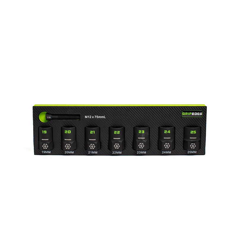 Grip Edge Tools - 7-Pc 1/2 Drive Metric Socket Extractor Set